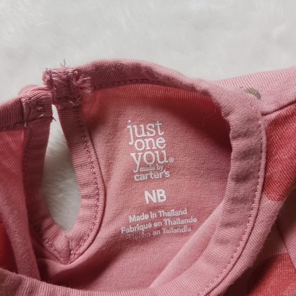 Carter's • "Just One You" Baby Girl's Apple Print Peplum Top and Legging Set - Picture 6 of 10